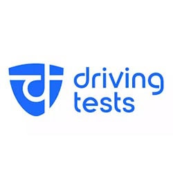 Driving Tests online practice test preparation platform logo available free through your library